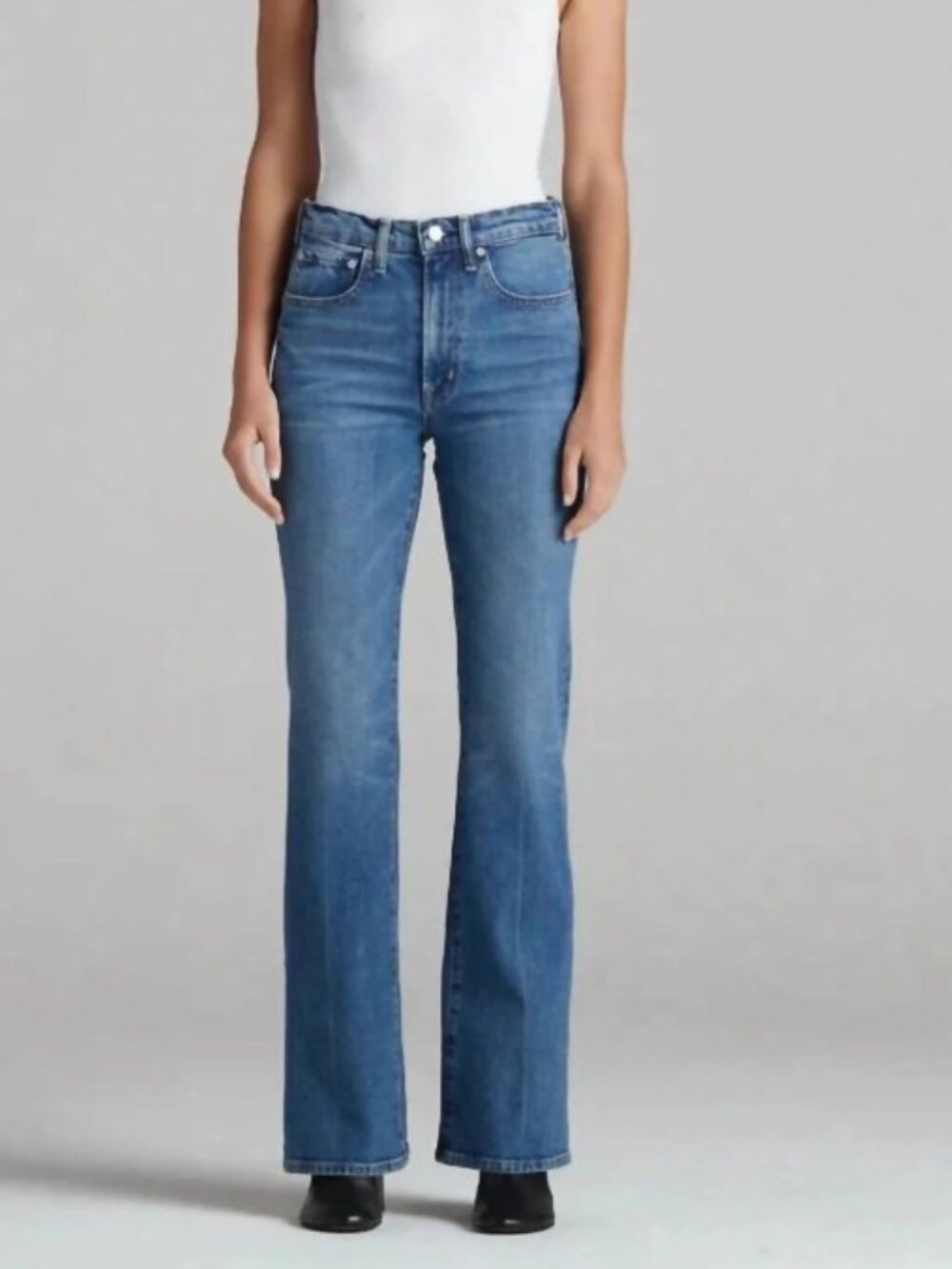 NWT Edwin Ryder High Rise Bootcut Jeans Medium Wash Sz 25
